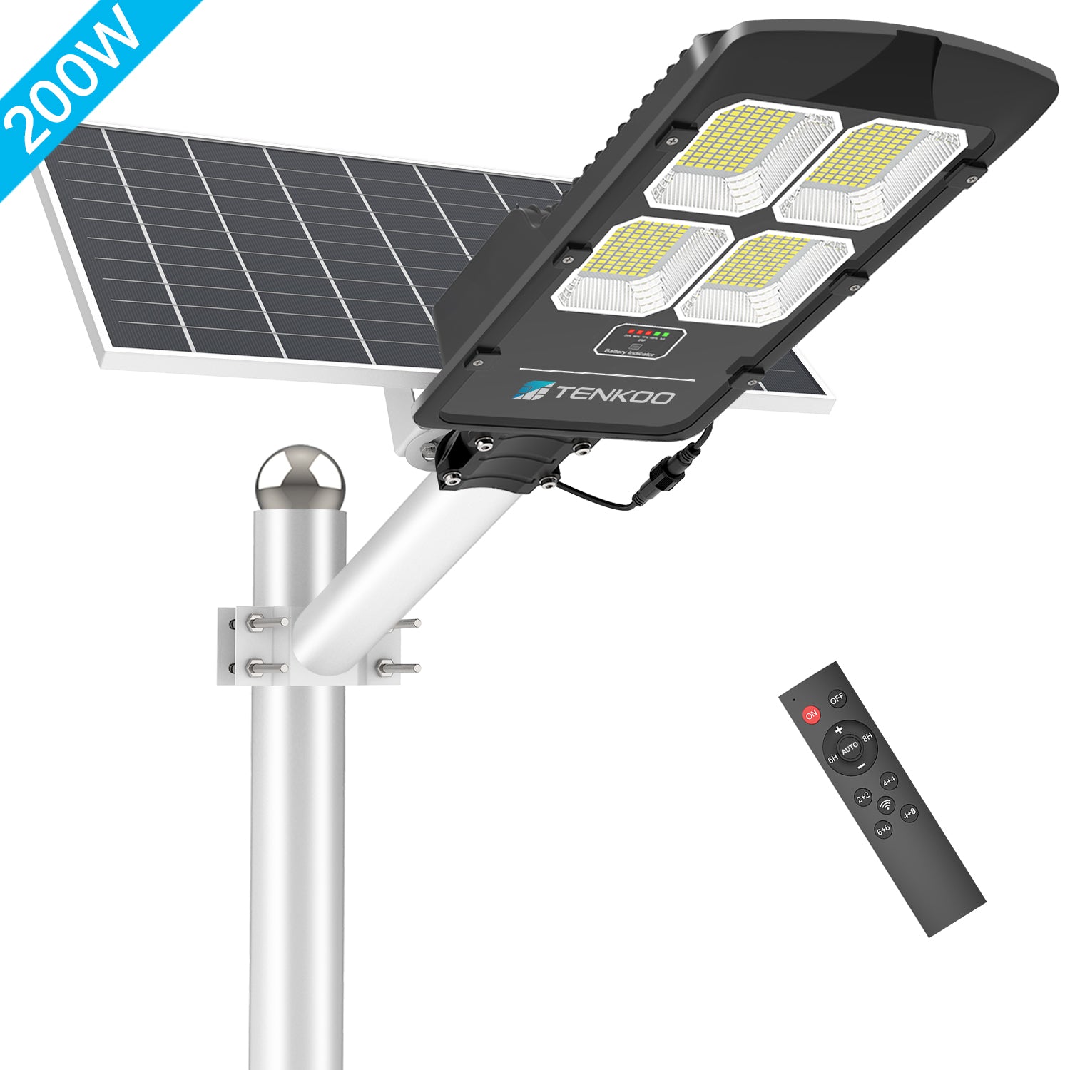 Tenkoo Solar Street Lights Outdoor Motion Sensor, Parking Lot Lights –  TENKOO Solar Street Light